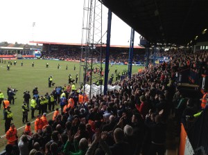 At the end of the game