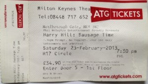 Harry Hill Ticket