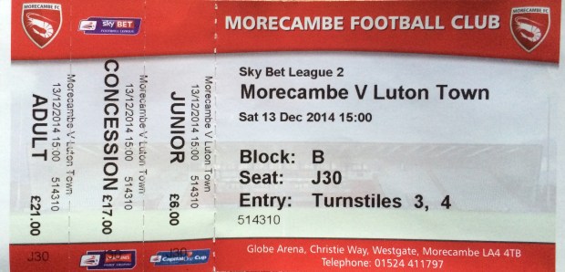 morecambe ticket